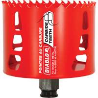 Wood & Metal Hole Saw, 3-1/2", 2-3/8" Depth of Cut, Carbide Distribution Industrielle GC