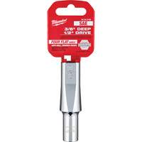 Douille SAE avec c&ocirc;t&eacute;s Four Flats, 3/8", Prise 1/2", 6 pans, Profond Distribution Industrielle GC