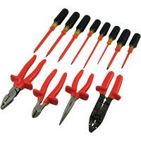 Jeu de pinces et tournevis isol&eacute;s, 1000 V, 12 Mcx Distribution Industrielle GC