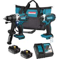 Trousse de 2 outils sans fil LXT avec moteurs sans balai, Lithium-ion, 18 V Distribution Industrielle GC