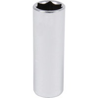 Chrome Socket, 9/16", 3/8" Drive, 6 Points, Deep Distribution Industrielle GC