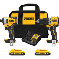 Ensemble combin&eacute; Atomic &agrave; deux outils sans fil et sans balais, Lithium-ion, 20 V Distribution Industrielle GC