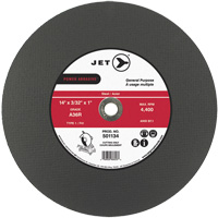A36R Power Abrasive Cut-Off Wheel, 14" x 3/32", 1" Arbor, Type 1, 4400 RPM Distribution Industrielle GC