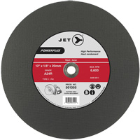 A24R PowerPlus Cut-Off Wheel, 12" x 1/8", 20 mm Arbor, Type 1, 6600 RPM Distribution Industrielle GC