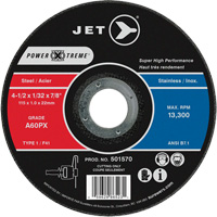 A60PX Power-Xtreme Cut-Off Wheel, 4-1/2" x 1/32", 7/8" Arbor, Type 1, 13300 RPM Distribution Industrielle GC