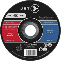 A46PX Power-Xtreme Cut-Off Wheel, 4-1/2" x 1/16", 7/8" Arbor, Type 1, 13300 RPM Distribution Industrielle GC