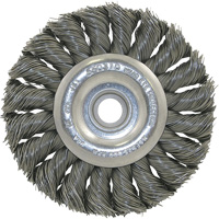 3K114 Unthreaded Knot Twisted Wire Wheel, 3-1/4" Dia., 0.014" Fill, 3/8"-1/2 Arbor Distribution Industrielle GC