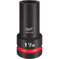 Douille &agrave; paroi extra mince Shockwave Impact Duty, Chocs, 1-1/16", Prise 1", 6 pans, Profond Distribution Industrielle GC