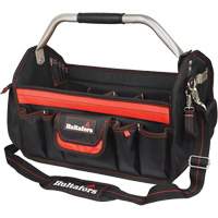 Porte-outils de 18" &agrave; dessus ouvert, Polyester balistique, Noir/Rouge Distribution Industrielle GC