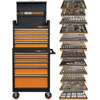 Rangement & jeu d'outils pour m&eacute;canicien, 791 morceaux Distribution Industrielle GC