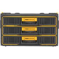 Unit&eacute; &agrave; trois tiroirs ToughSystem 2.0, 21-4/5" x 12-3/10" x 12-3/5", Noir/Jaune Distribution Industrielle GC