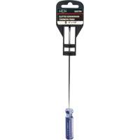 Blue Transparent Striped Slotted Screwdriver, 1/8" Tip, Round, Plastic Handle Distribution Industrielle GC