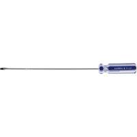Blue Transparent Striped Slotted Screwdriver, 1/8" Tip, Round, Plastic Handle Distribution Industrielle GC
