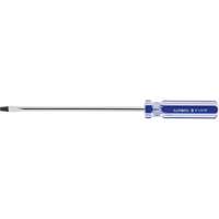 Tournevis &agrave; fente bleu transparent avec bandes, Tige de 3/16", Ronde, Prise en Plastique Distribution Industrielle GC