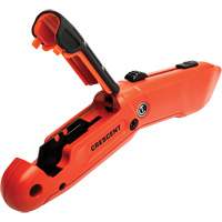 Couteau de s&eacute;curit&eacute; autor&eacute;tractable, 1", Acier, Prise en Aluminium Distribution Industrielle GC