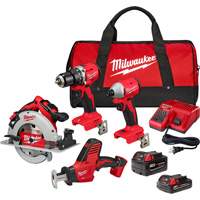 Trousse combin&eacute;e 4 outils, Lithium-ion, 18 V Distribution Industrielle GC