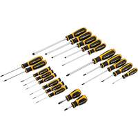 Jeu de tournevis bimat&eacute;riau &agrave; fente, Phillips, Torx, 20 mcx. Distribution Industrielle GC