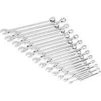 Jeu de cl&eacute;s mixtes m&eacute;triques et longues &agrave; 12 pans dans un plateau de rangement en mousse, Ouverte, 24 morceaux, M&eacute;trique Distribution Industrielle GC