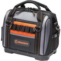 Sac ouvert de 14" pour outils d'ouvrier, Polyester, 32 pochettes, Noir/Gris Distribution Industrielle GC