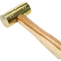 Marteau en laiton avec manche en noyer, Poids de la t&ecirc;te 1 lb, 11" lo Distribution Industrielle GC