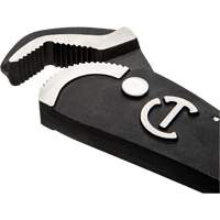 Self-Adjusting Dual Material Pipe Wrench, 1-1/2" Jaw Capacity, 12" Long, Black Oxide Finish, Cushion Handle Distribution Industrielle GC