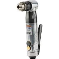 Angle Air Drill, 20.5 CFM, 1/4" NPT, 98 dBA, 3/8" Chuck, Keyed Distribution Industrielle GC