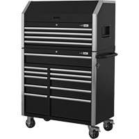 HDCC-4115 HD Series Toolbox Combo, 21-1/2" D x 44-1/5" W x 63-3/10" H, Black Distribution Industrielle GC