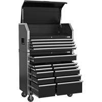 HDCC-4115 HD Series Toolbox Combo, 21-1/2" D x 44-1/5" W x 63-3/10" H, Black Distribution Industrielle GC