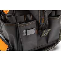 Sac &agrave; outils de 20" pour les professionnels, Nylon, 33 pochettes, Noir/Orange Distribution Industrielle GC