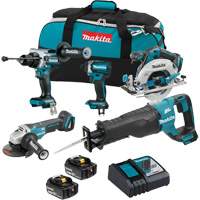 Ensemble de 5 outils sans balai 18V LXT, Lithium-ion, 18 V Distribution Industrielle GC