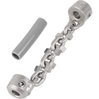 Chaîne de nettoyage de tuyaux de 1-1/4" - 1-1/2" pour c&acirc;ble de serpent &agrave; chaîne de 1/4" Distribution Industrielle GC