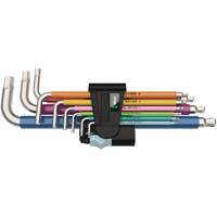 Jeu de cl&eacute;s m&acirc;les 3950/9 Hex-Plus multicolores, 9 mcx, M&eacute;trique Distribution Industrielle GC