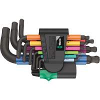 Jeu de cl&eacute;s coud&eacute;es multicolores 950/9 Hex-Plus , 9 mcx, M&eacute;trique Distribution Industrielle GC