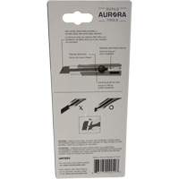Couteau r&eacute;tractable de 25 mm, Acier inoxydable, Robuste, Prise en Caoutchouc Distribution Industrielle GC