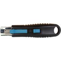 Couteau de s&eacute;curit&eacute; r&eacute;tractable standard, Acier inoxydable, Prise en Caoutchouc Distribution Industrielle GC