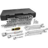 1/4", 3/8" & 1/2" Drive 6 & 12 Point Standard & Deep SAE/Metric Mechanics Tool Set Distribution Industrielle GC