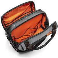 Sac ouvert de 17" pour outils d'ouvrier, Polyester, 3 pochettes, Noir/Gris/Orange Distribution Industrielle GC