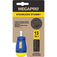 13-in-1 Stubby Screwdriver, 4-1/2" L, Plastic Handle Distribution Industrielle GC