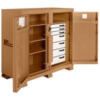 Armoire de chantier mod&egrave;le 112 avec cadenas, Acier, 54,9 pi³, Havane Distribution Industrielle GC