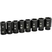 Jeu de douilles SAE &agrave; 6 pans, 8 Mcx, Chocs, Prise de 3/4", Profond Distribution Industrielle GC