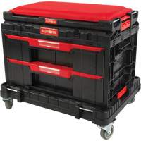 Ensemble de coffres &agrave; outils Arx de 3 morceaux avec socle &agrave; roulettes pivotantes, 23-1/10" x 15" x 13-2/5', Noir Distribution Industrielle GC