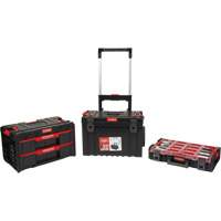 Ensemble de d&eacute;part roulant de coffres &agrave; outils Arx de 3 morceaux, 25-1/5" x 19" x 42-2/5", Noir Distribution Industrielle GC