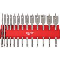 Ensemble de m&egrave;ches plates, 13 morceaux, Acier &agrave; haute teneur en carbone Distribution Industrielle GC