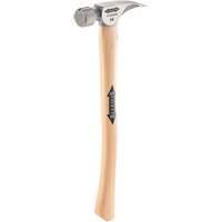 Marteau &agrave; face en titane frais&eacute;e avec manche incurv&eacute; en noyer, 14 oz, Prise en Bois, 18" lo Distribution Industrielle GC