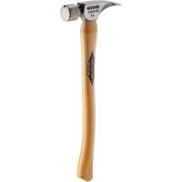 Marteau &agrave; face lisse en titane avec manche incurv&eacute; en noyer, 14 oz, Prise en Bois, 18" lo Distribution Industrielle GC