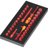 Foam Insert 8007 A VDE Zyklop VDE Ratchet Set 1, 1000 V, 30 Pcs Distribution Industrielle GC