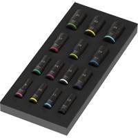 Insert en mousse pour jeu de douilles profondes Impaktor 1 Zyklop B, 15 Mcx, Chocs, Prise de 3/8", Profond Distribution Industrielle GC
