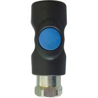 Raccord industriel rapide TOPQUIK S1, Composite en polyester/Acier inoxydable, 1/4", NPT femelle, 174 PSI Distribution Industrielle GC