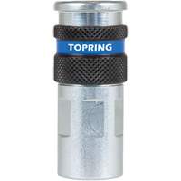 Raccord industriel rapide QUIKSILVER 2, Acier zingu&eacute;, 1/4", NPT femelle, 362 PSI Distribution Industrielle GC