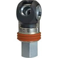 Raccord industriel rapide basculant TOPQUIK SC, Acier nickel&eacute;, 3/8", NPT femelle, 360 PSI Distribution Industrielle GC